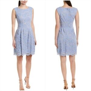 Vince Camuto Periwinkle All Over Lace Sleeveless Dress SZ 4 Small
